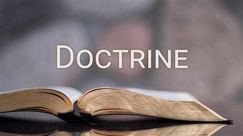 Our Doctrine